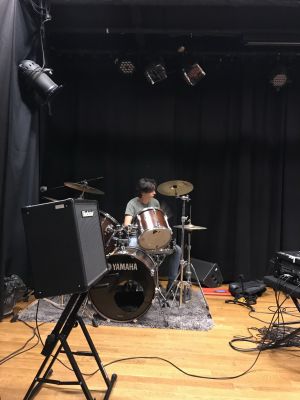 Annyvonne on drums